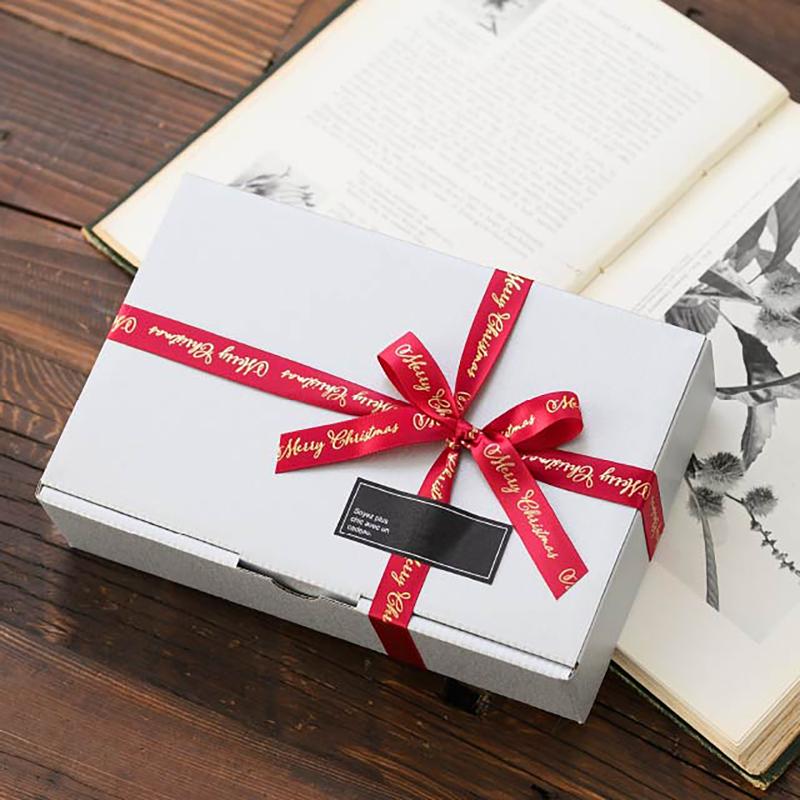 ギフト資材 XME-R1 クリスマスエレガントプリントサテンリボン/レッド-1(1巻) ヘッズ