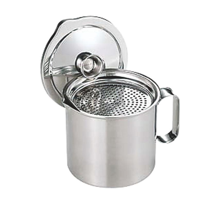 揚げ物用品 (000)18-0二重アミオイルポット 1.2L 一菱金属