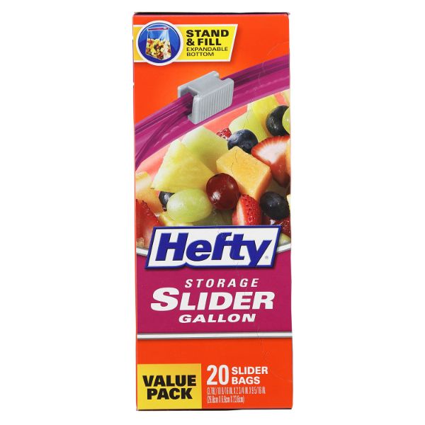 チャック付き袋 Heftyスライダーバッグ L 20枚入(冷凍・解凍用) 東洋アルミエコープロダクツ