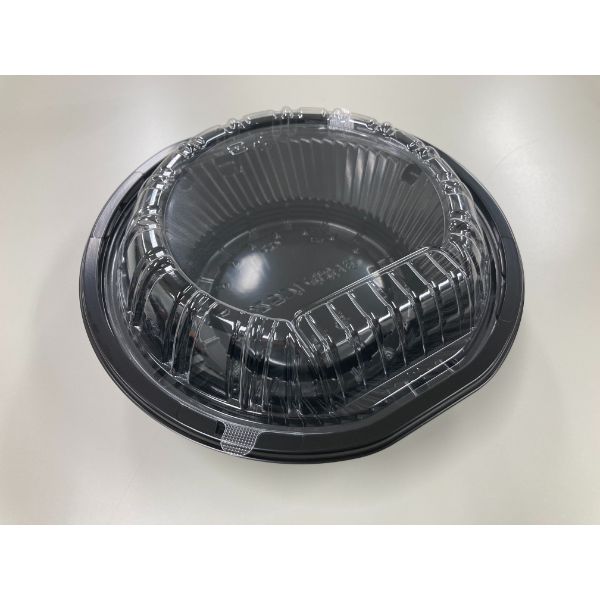 どんぶり容器 CZラプレ丸丼19 BS黒本体 シーピー化成