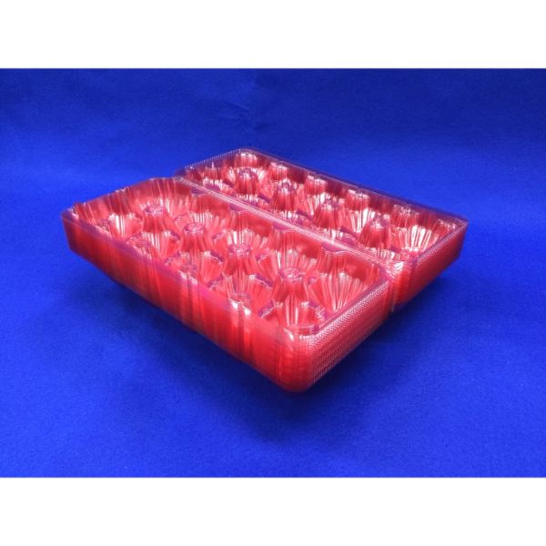 APET卵パックM ミシン目防虫着色ピンク 栗原製作所 | テイクアウト容器