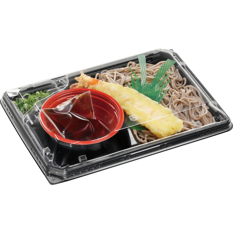 冷麺容器 MSD-SB-24-17本体 黒 エフピコ