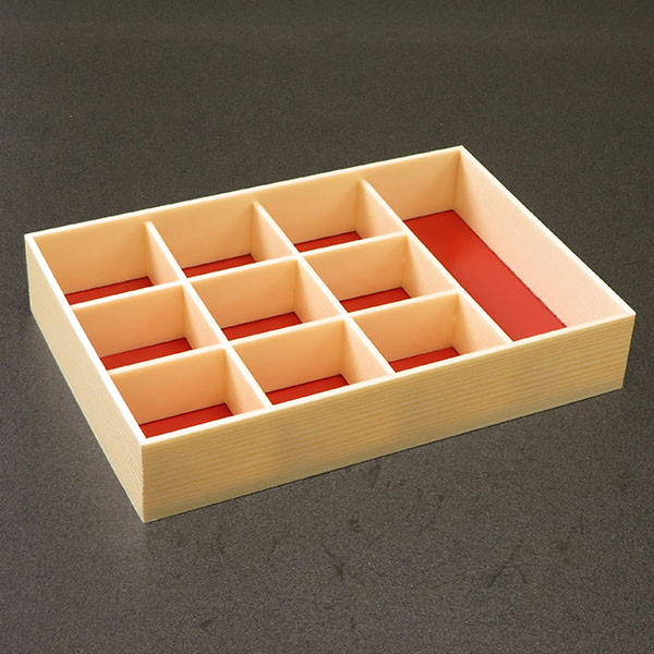 折箱 創作膳 80-55 10A 関東杉 共蓋付 アライ