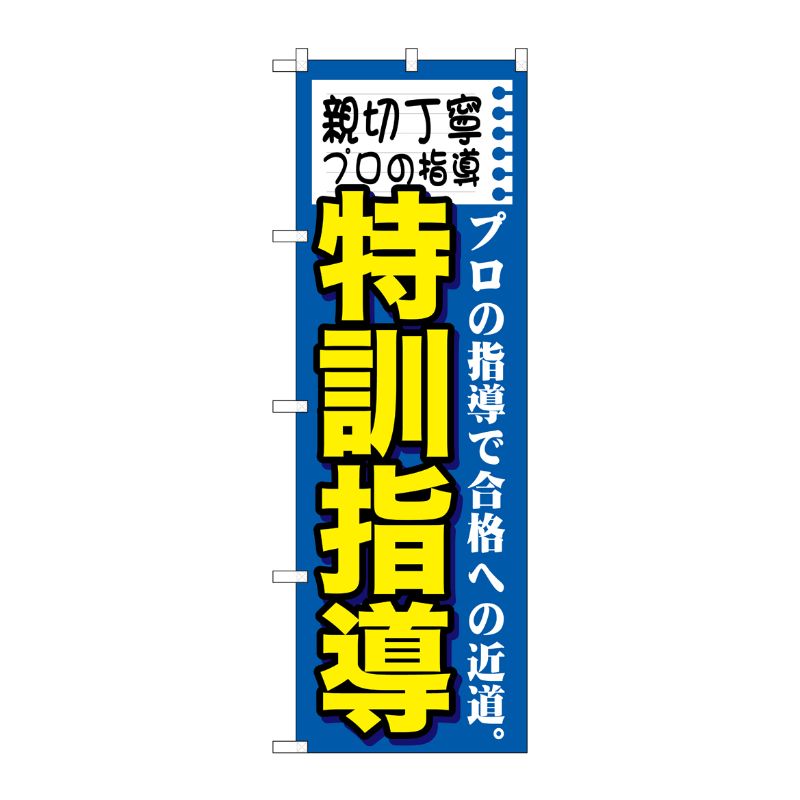 [G] 親切丁寧プロの指導 特訓指 のぼり GNB-1594 P・O・Pプロダクツ