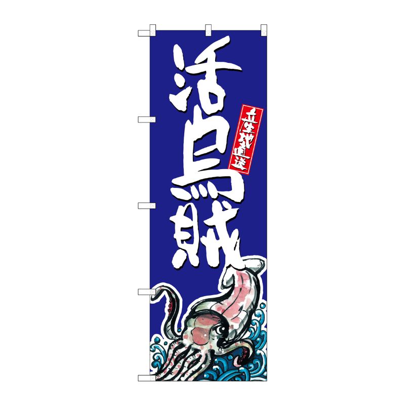 [G] 活烏賊 のぼり SNB-1524 P・O・Pプロダクツ