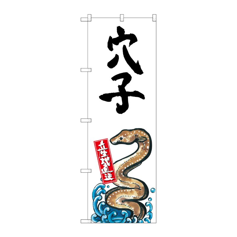 [G] 穴子 産地直送 白 のぼり SNB-2341 P・O・Pプロダクツ