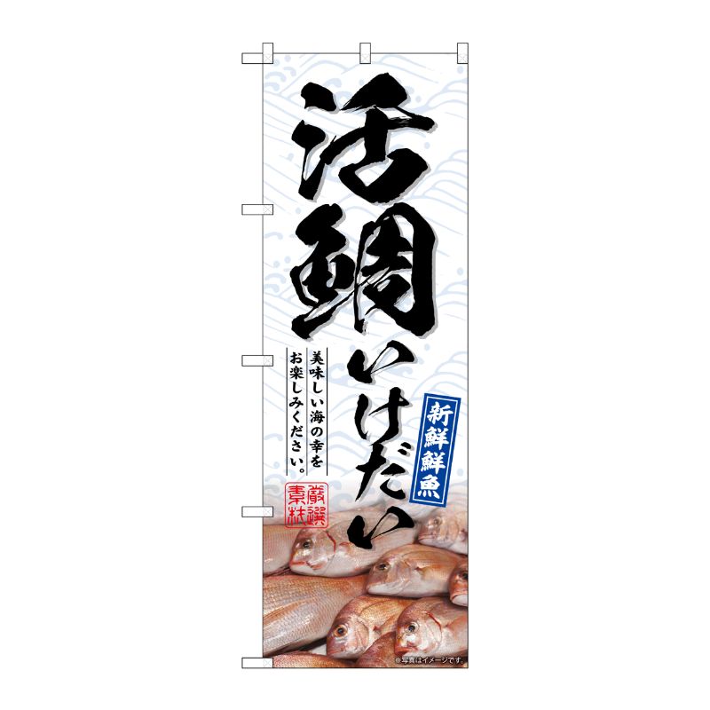 [G] のぼり 活鯛 いけだい No.SNB-6469 P・O・Pプロダクツ