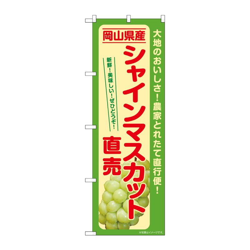 [G] のぼり シャインマスカット直売 岡山県産 SNB-7193 P・O・Pプロダクツ