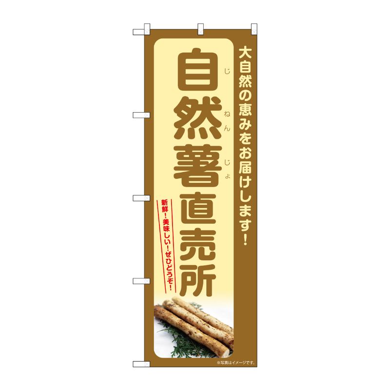 [G] のぼり 自然薯直売所 SNB-7280 P・O・Pプロダクツ