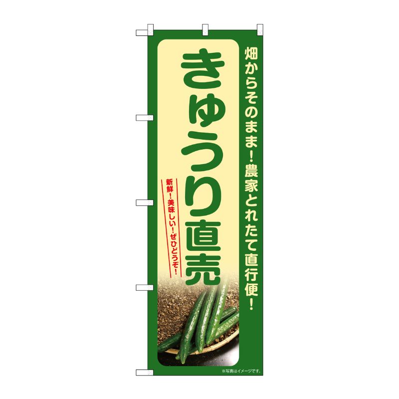 [G] のぼり きゅうり直売 SNB-7326 P・O・Pプロダクツ