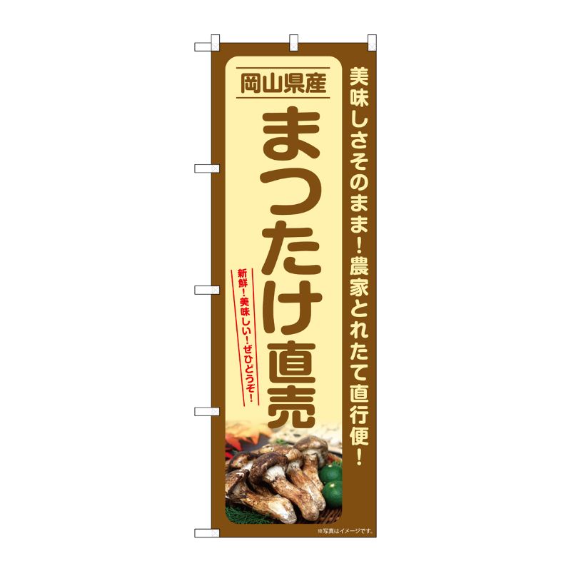 [G] のぼり まつたけ直売 岡山県産 SNB-7353 P・O・Pプロダクツ