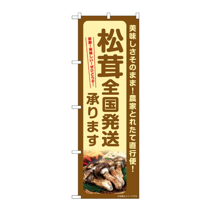 [G] のぼり 松茸 全国発送承ります SNB-7361 P・O・Pプロダクツ