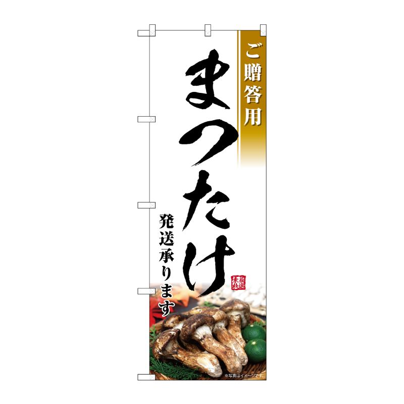 [G] のぼり まつたけ発送承ります ご贈答用 SNB-7434 P・O・Pプロダクツ