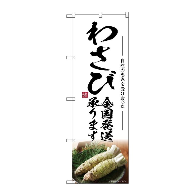 [G] のぼり わさび 全国発送承ります SNB-7472 P・O・Pプロダクツ