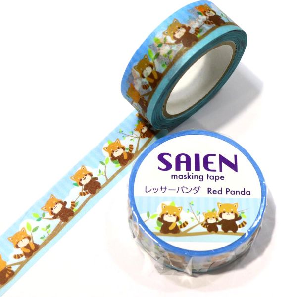 ラッピング用品 マスキングテープ レッサーパンダ カミイソ産商