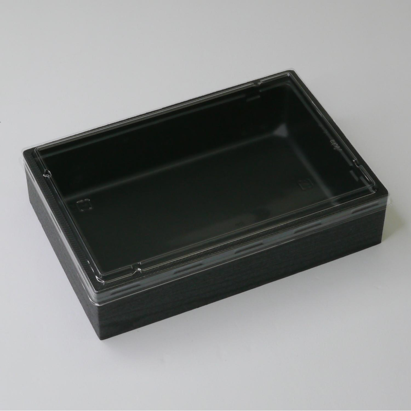 弁当容器 TS-1合A(40) 黒焼杉 黒セット アクタ