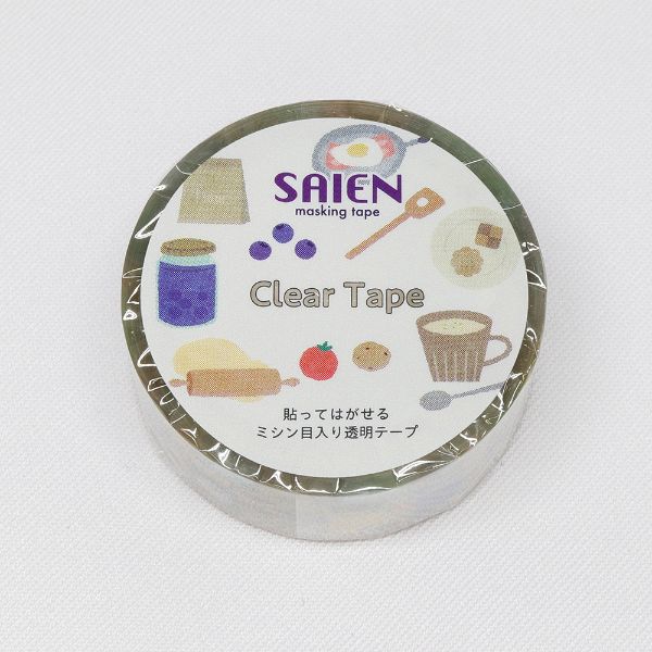 ラッピング用品 マスキングテープ SAIEN キッチン 15mm×3m カミイソ産商