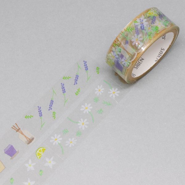 ラッピング用品 マスキングテープ SAIEN アロマタイム 15mm×3m