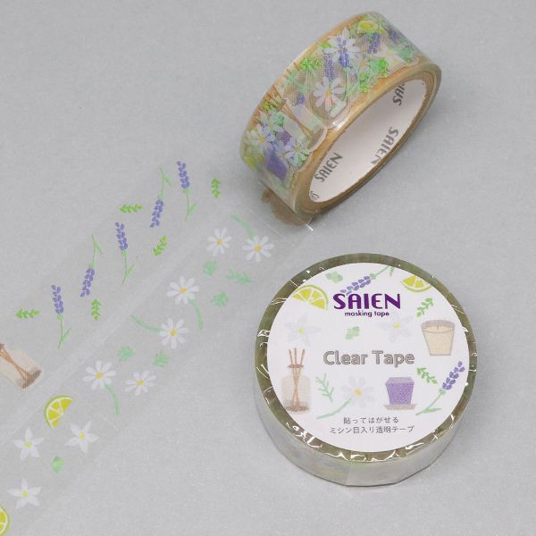 ラッピング用品 マスキングテープ SAIEN アロマタイム 15mm×3m カミイソ産商