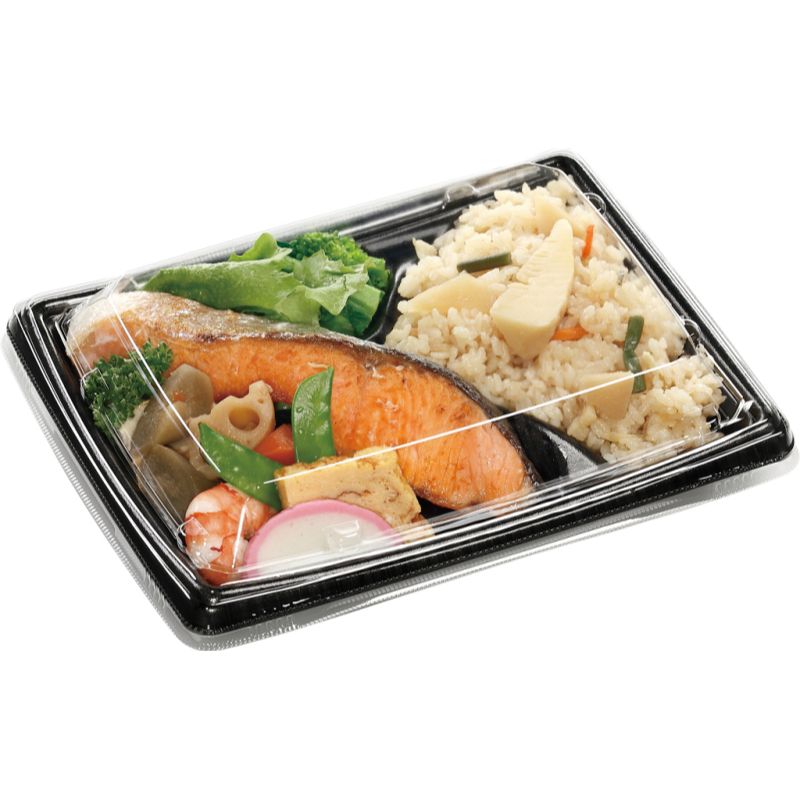 弁当容器 MFPかすが23-17-2 ロッド黒 エフピコ