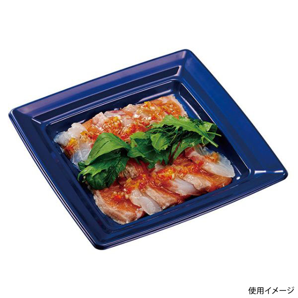 軽食容器 CT 沙楽 K18-18 紺-BK 身 中央化学