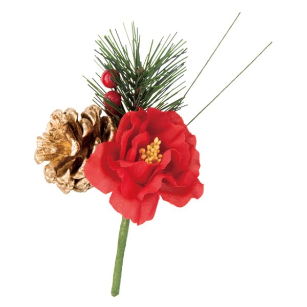 贈答用飾り 和風フルリール-S 赤椿(10本) ヘッズ