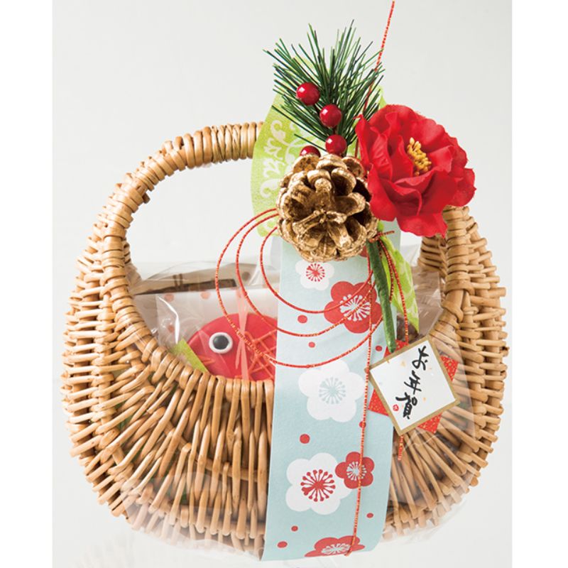 贈答用飾り 和風フルリール-S 赤椿(10本) ヘッズ