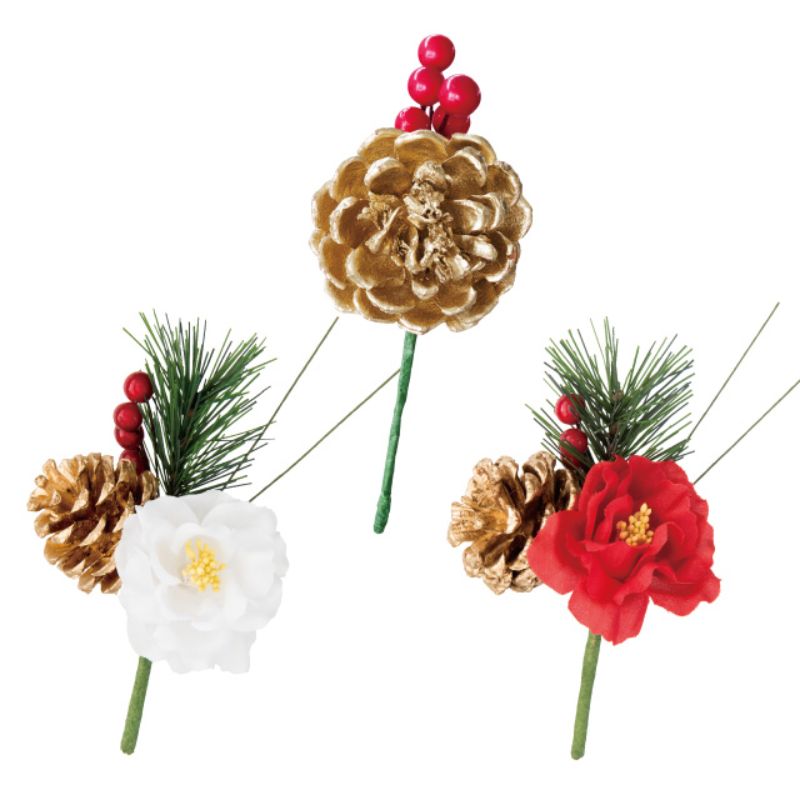 贈答用飾り 和風フルリール-S 赤椿(10本) ヘッズ