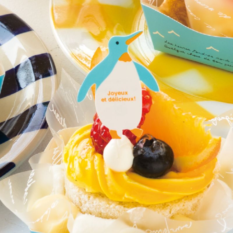 スウィーツ用品 ペンギンケーキピック(100枚) ヘッズ