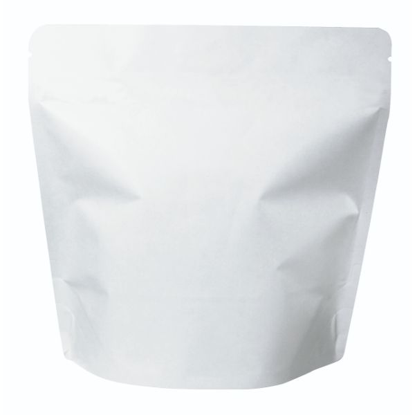 コーヒー豆 袋 COT-870 スタンドチャック袋100g白インナーバルブ付 ヤマニパッケージ