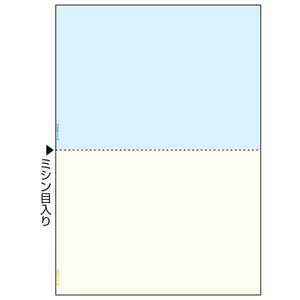 プリンター用紙 マルチプリンタ帳票 A4 ノーカーボン カラー2面 100入 BPC2010 ヒサゴ