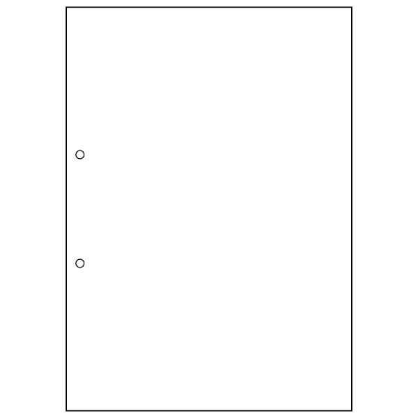 プリンター用紙 FSC(R)認証 マルチプリンタ帳票 A4白紙2穴 大入り 1200入 FSC2001Z ヒサゴ