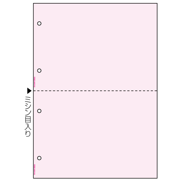 プリンター用紙 マルチプリンタ帳票 A4 カラー2面4穴 100入 BP2011