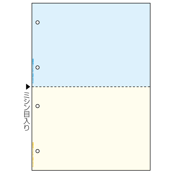 プリンター用紙 マルチプリンタ帳票 A4カラー2面4穴 100入 FSC2011 ヒサゴ