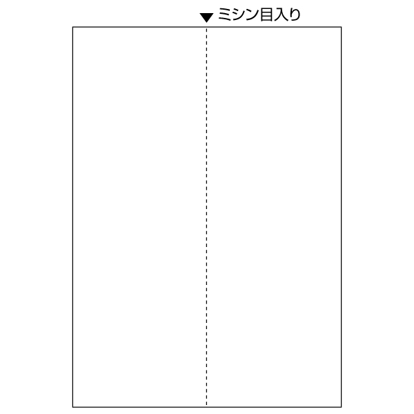 プリンター用紙 FSC(R)認証 マルチプリンタ帳票 A4白紙タテ2面 100入 FSC2073 ヒサゴ