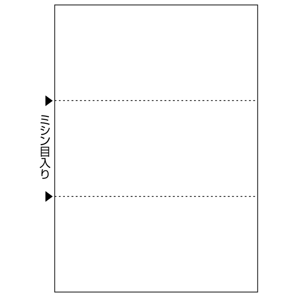 プリンター用紙 マルチプリンタ帳票 A3白紙3面 100入 FSC2304 ヒサゴ