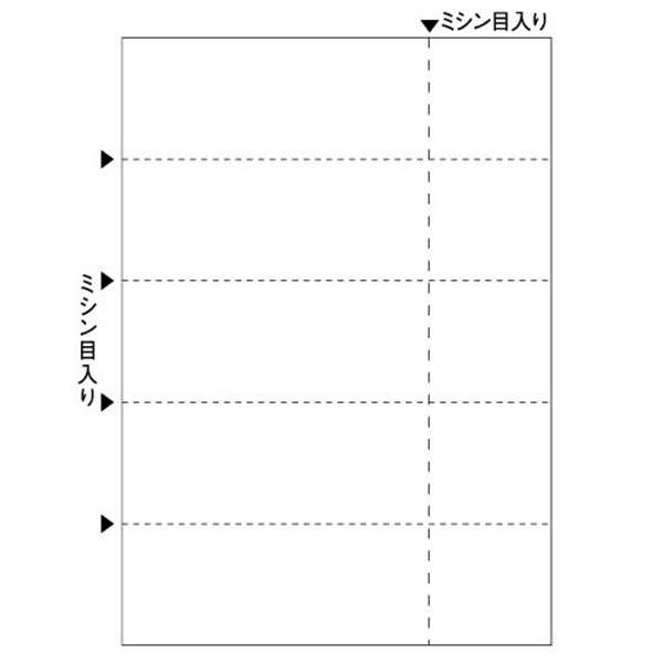 プリンター用紙 マルチプリンタ帳票 A4 白紙5面 チケット 100入 BP2107 ヒサゴ