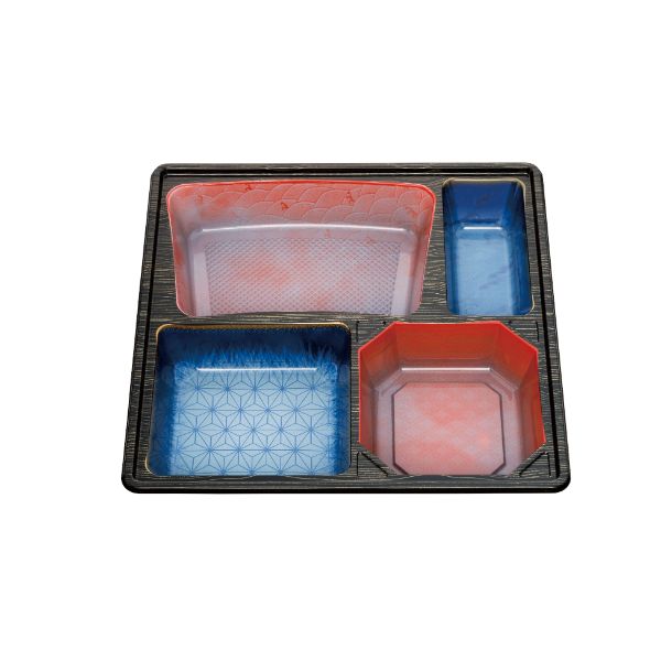 仕出し弁当容器 80-80 灯暮し 睦月 北斎セット 北原産業