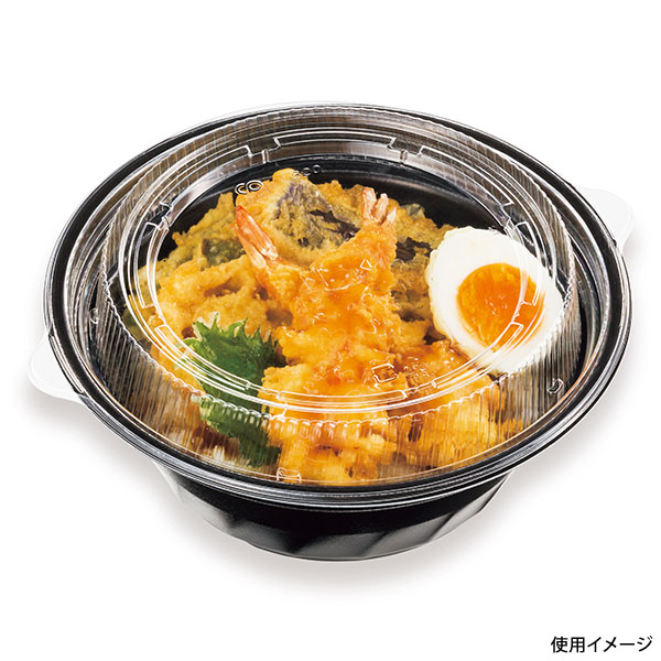 麺容器 TN-820 黒本体 シーピー化成