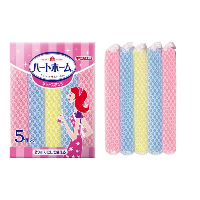 衛生資材 Hホーム ネットスポンジ5P キクロン