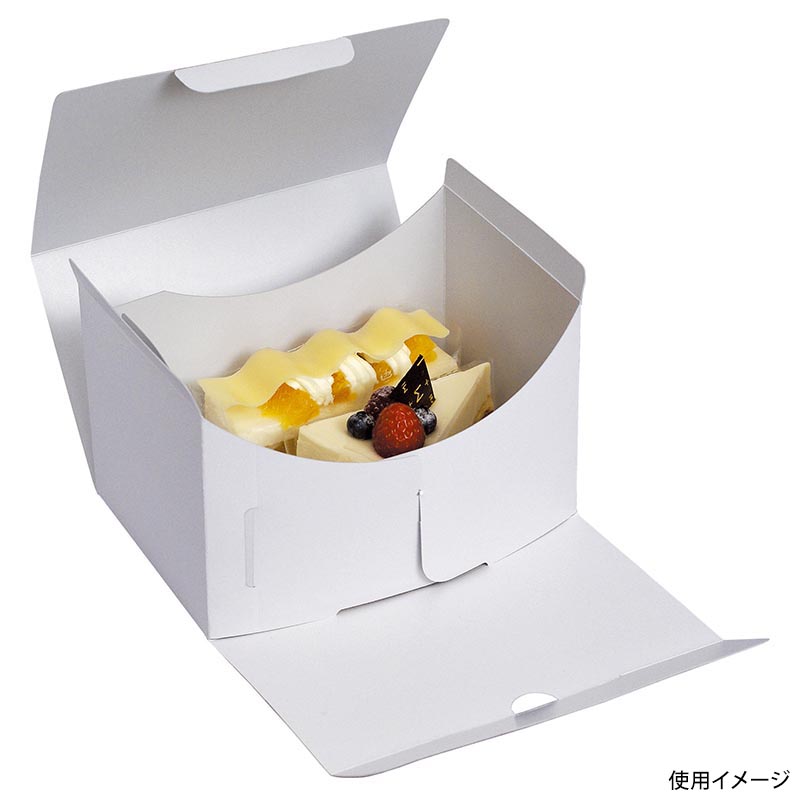 ケーキ箱 サービス組立110 ＃4保冷F付 ヤマニパッケージ