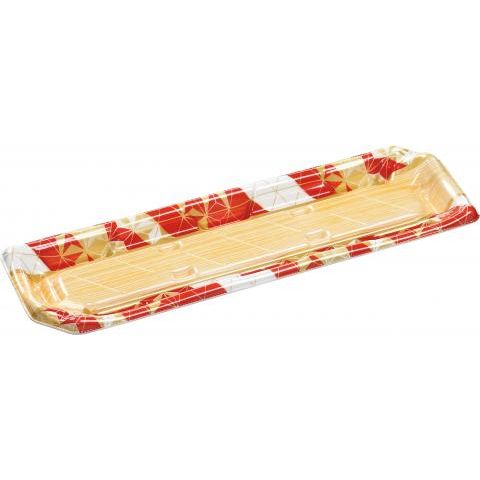 寿司容器 しおり1-8あさぎ赤 エフピコ