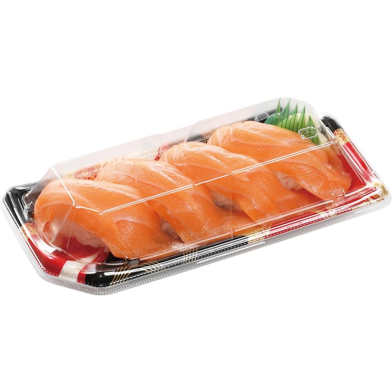 寿司容器 しおり1-4帯おり赤 エフピコ