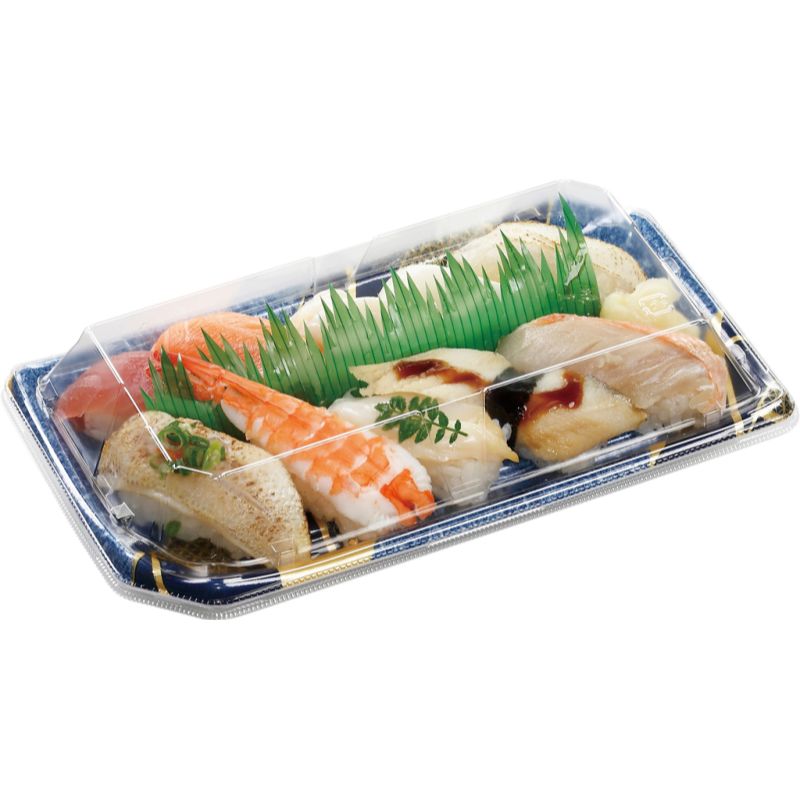 寿司容器 しおり2-5帯おり青 エフピコ