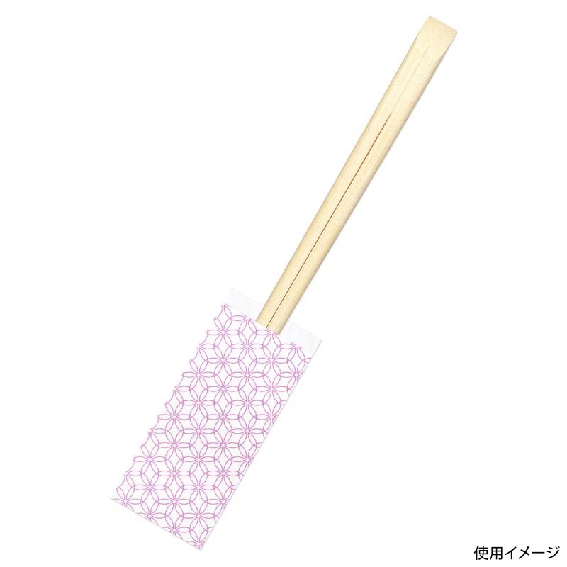 割箸 HANAシリーズ差し込み箸HANAミニ菫 竹天削箸先細21cm 九州紙工