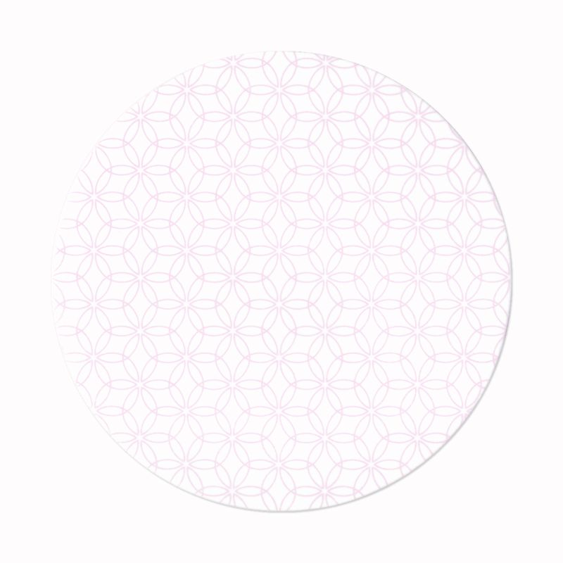HANAシリーズコースター菫クッション紙丸型(90×90mm 厚み1mm) 九州紙工