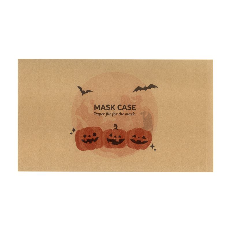 ハロウィンマスクケースオレンジかぼちゃ(クラフト) 九州紙工