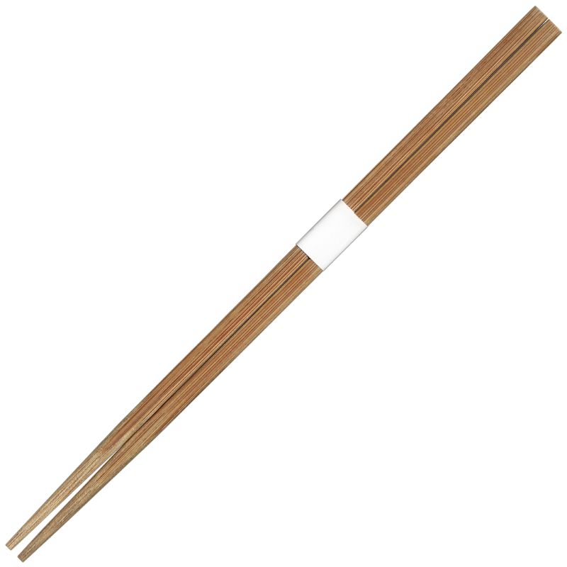 割箸 竹24cm炭化角箸白帯 九州紙工