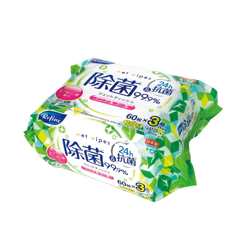 Life-do.Plus 除菌シート 新ノンアルウェット60枚3P