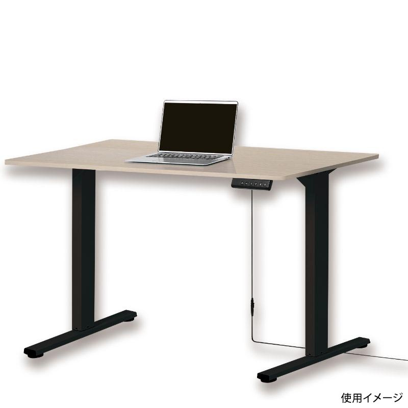 電動昇降デスク メモリー付 天板幅1200mm 木目ブラック アスカ